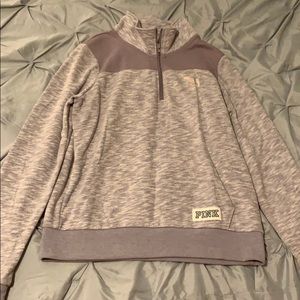 PINK quarter zip pullover